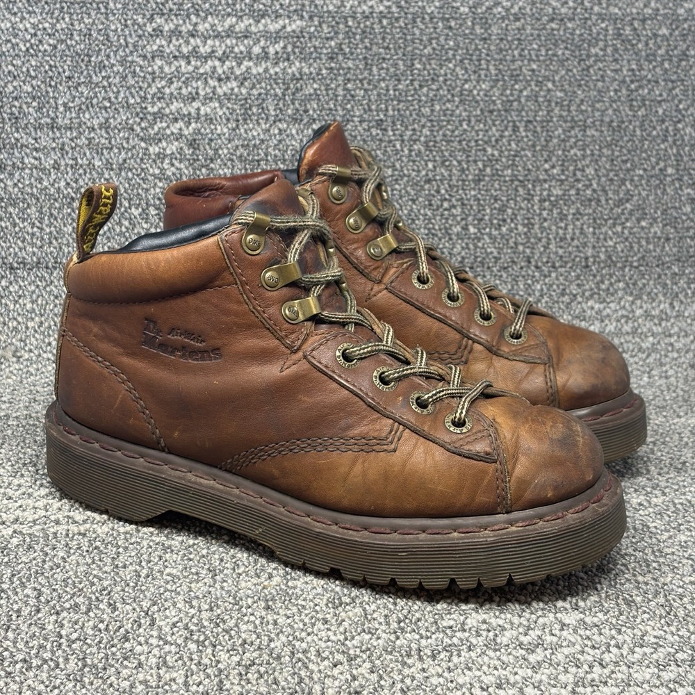 Dr Martens 10937 Y2K Vintage Chunky Leather Hiking Boots Mens US 7 Brown